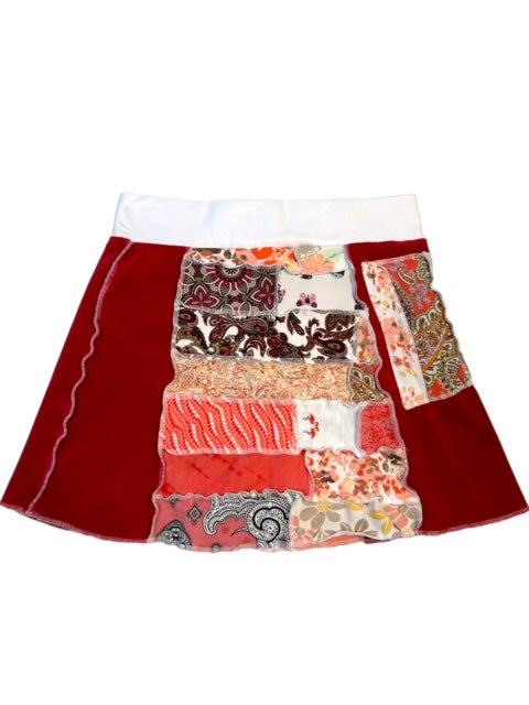 Eco-Friendly Patchwork Skirt - Womens Size Large image 0