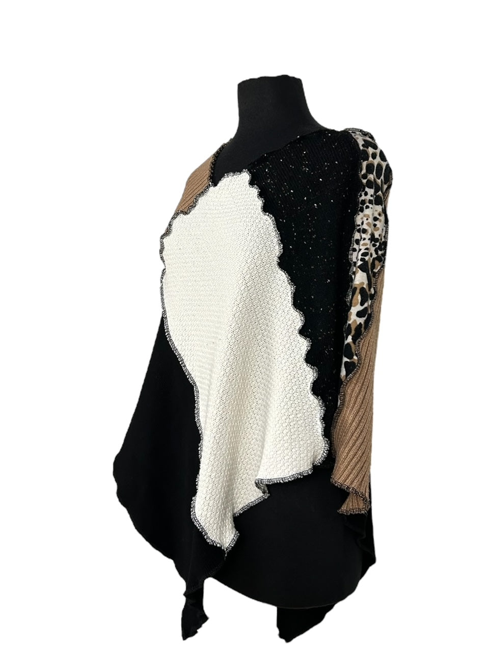 Eco-Friendly Patchwork Poncho image 6