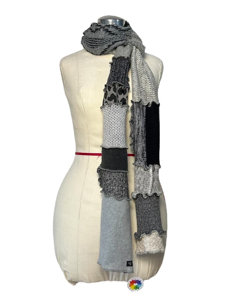 Eco-Friendly Upcycled Sweater Scarf image 5