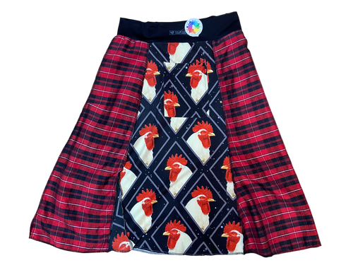 Chicken & Flannel Skirt - Size Medium image 0