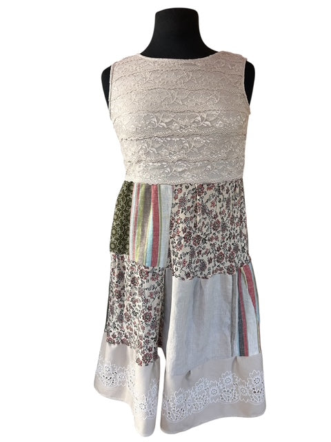 Size Small Patchwork & Lace Dress image 0