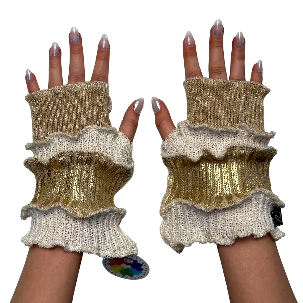 XL Gold Arm Warmers image 0