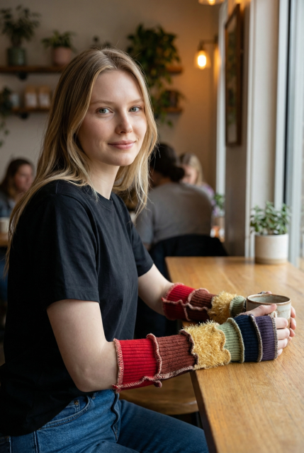 Rainbow Arm Warmers image 2
