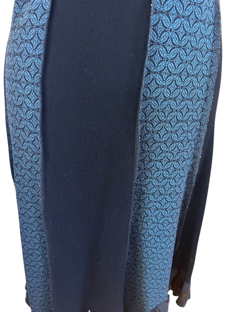 Size small black and teal tank dress image 4