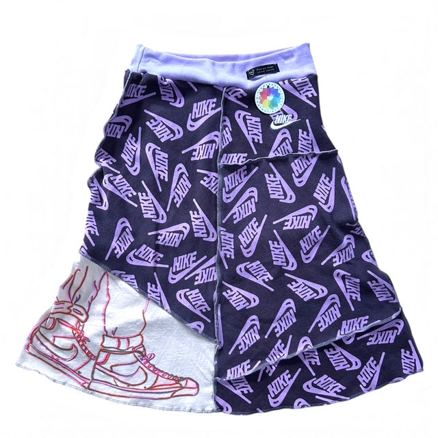 Size Small Upcycled Pathchwork Nike Skirt with Pockets image 2