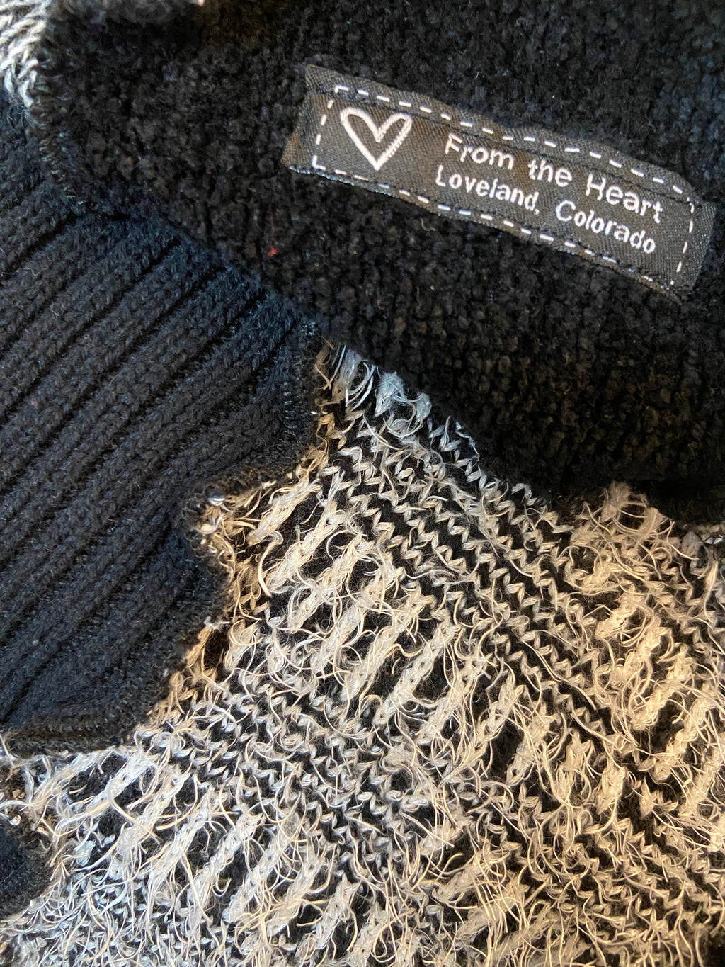 Black and White One Size Poncho image 4