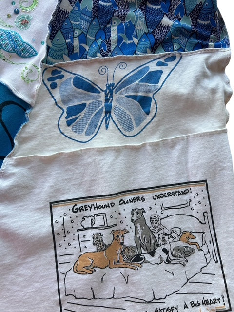 Size 1X Upcycled Animal T-Shirt Skirt image 8