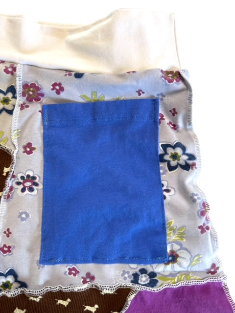 Small Upcycled Patchwork Skirt - Puppy Theme image 14