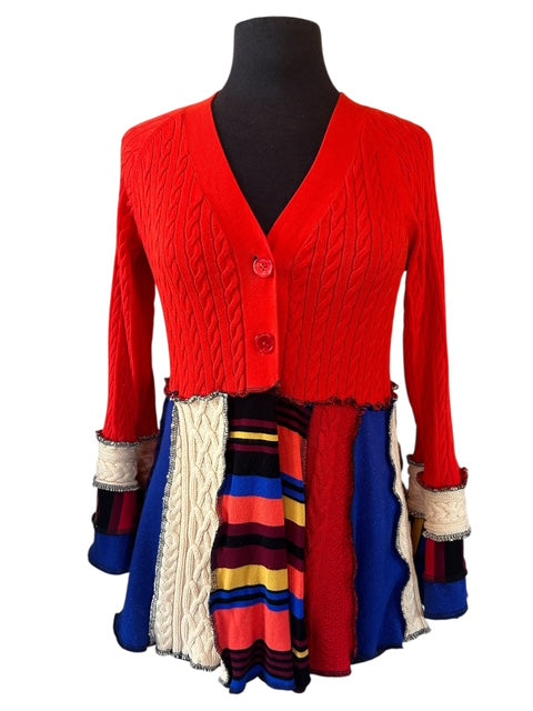 Size Large Patchwork Cardigan image 2