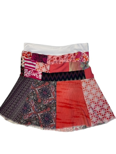 Upcycled Patchwork Skirt - Size X-Large image 3