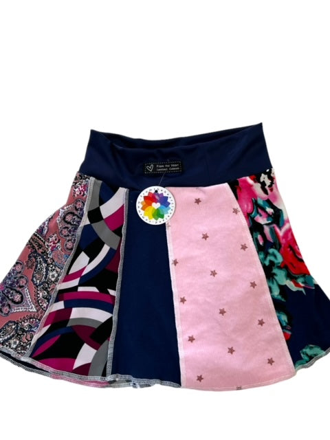 Size 4T - Eco-Friendly Patchwork Toddler Skirt image 1