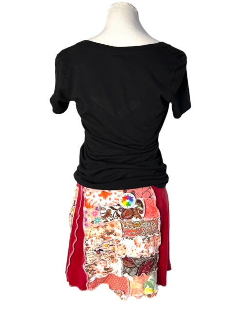 Eco-Friendly Patchwork Skirt - Womens Size Large image 2