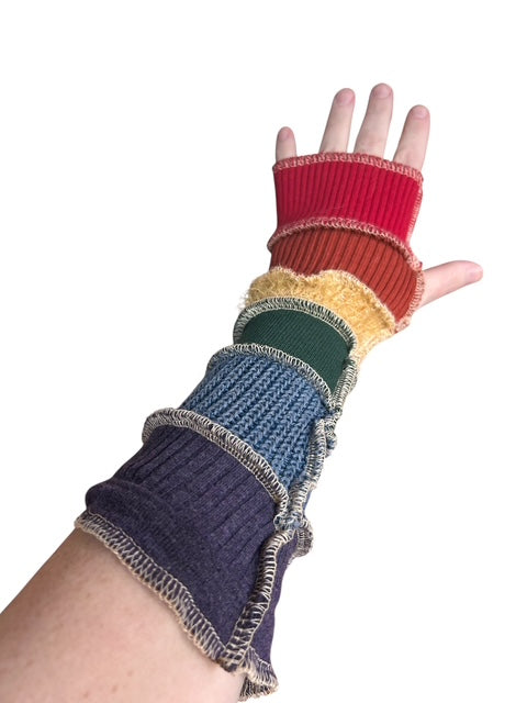 Rainbow Arm Warmers image 1