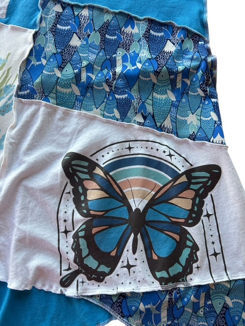 Size 1X Upcycled Animal T-Shirt Skirt image 7