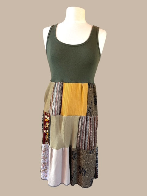 Size Small Patchwork Tank Dress image 3
