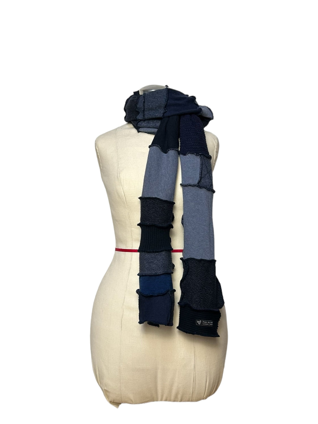 Patchwork Blue Scarf image 5
