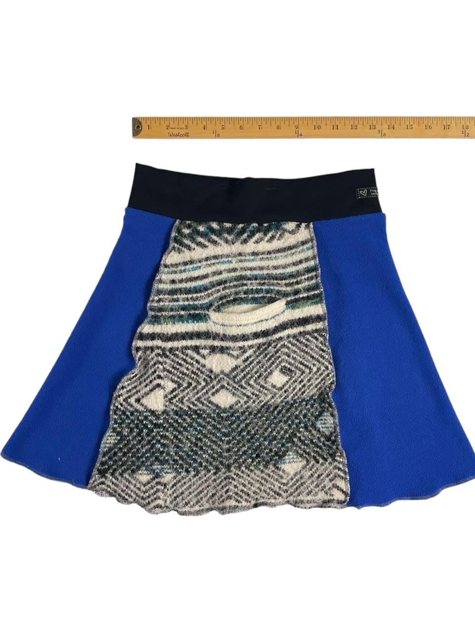 Blue Fleece Sweater Skirt for Women's Size Small image 6