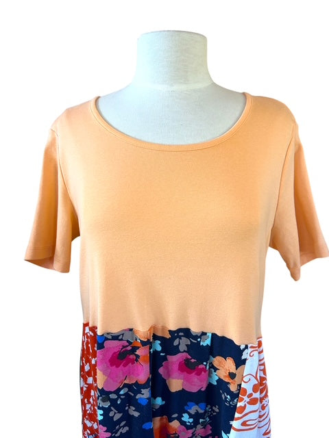 Size Large Patchwork T-Shirt Dress image 2
