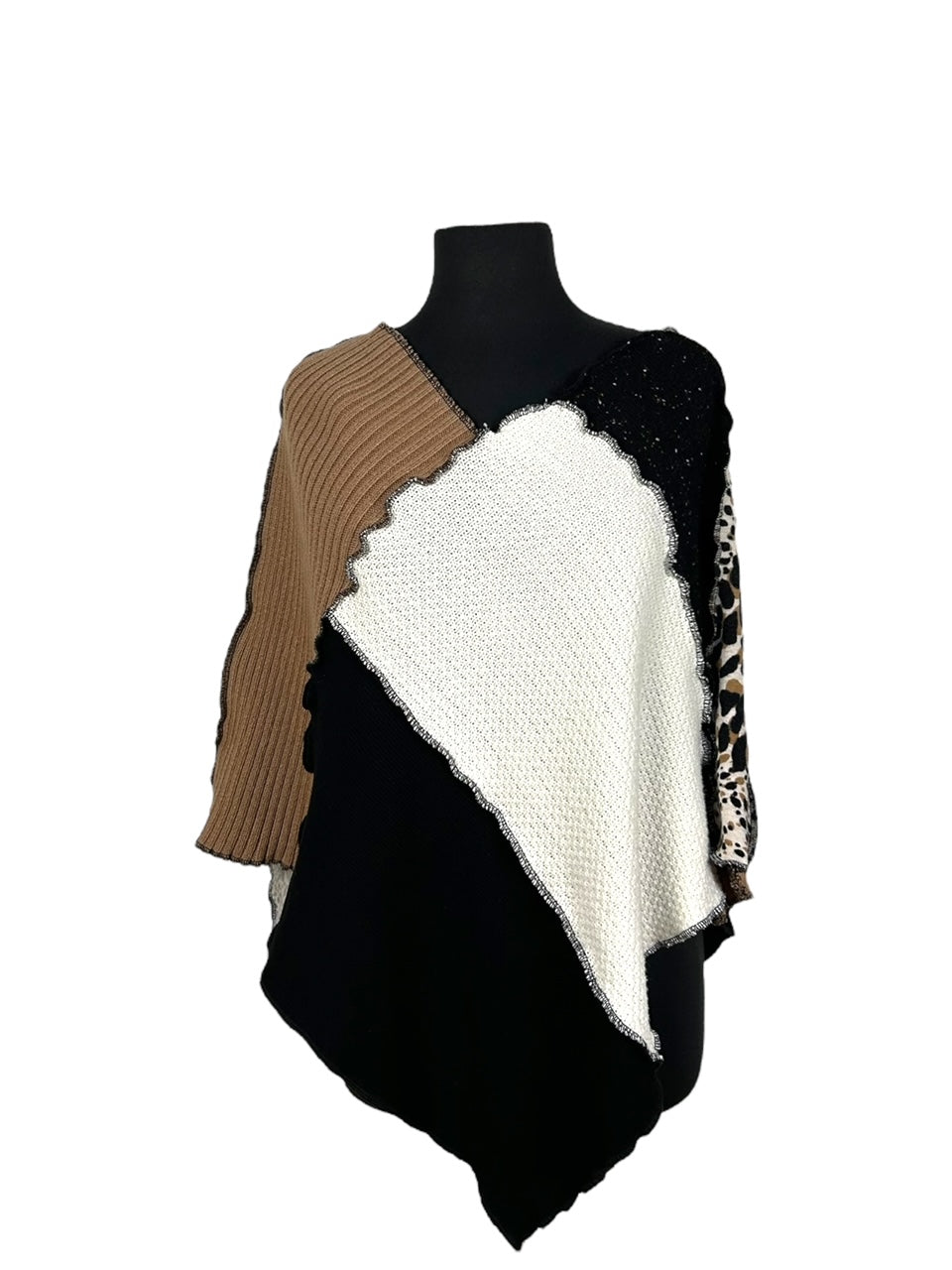 Eco-Friendly Patchwork Poncho image 5