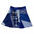 Size Large Blue Patchwork Skirt image 0