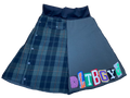 Upcycled Carhartt & Flannel Skirt – “DLTBGYD” – Size Small image 0