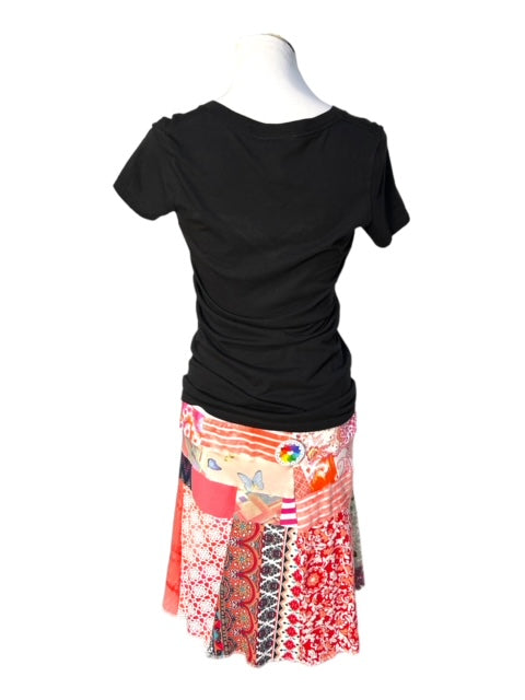Upcycled Patchwork Skirt - Size X-Large image 5
