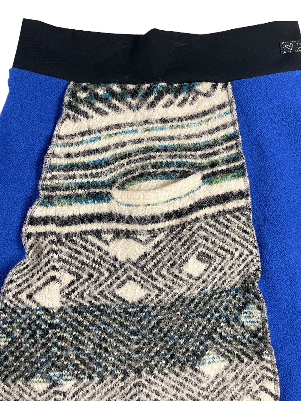 Blue Fleece Sweater Skirt for Women's Size Small image 5