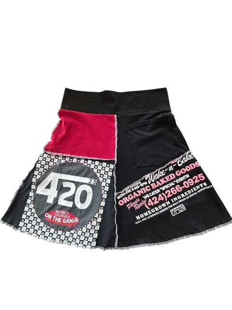Size X-Large 420 Ganga Wake and Bake T-Shirt Skirt image 4