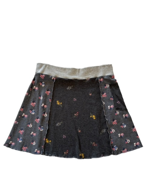 XL Gray Upcycled Skirt with Pocket image 2