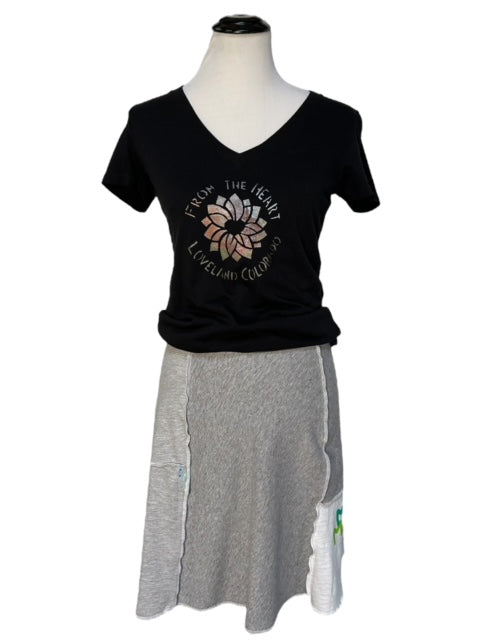 Upcycled Minnie Mouse T-shirt Skirt - Size Small image 10