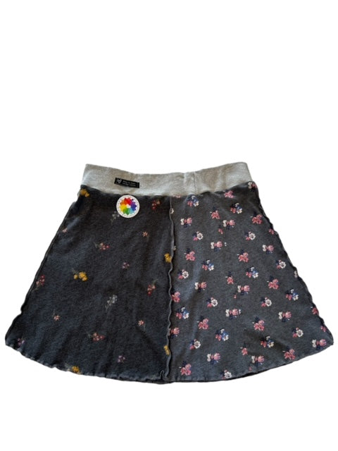XL Gray Upcycled Skirt with Pocket image 3