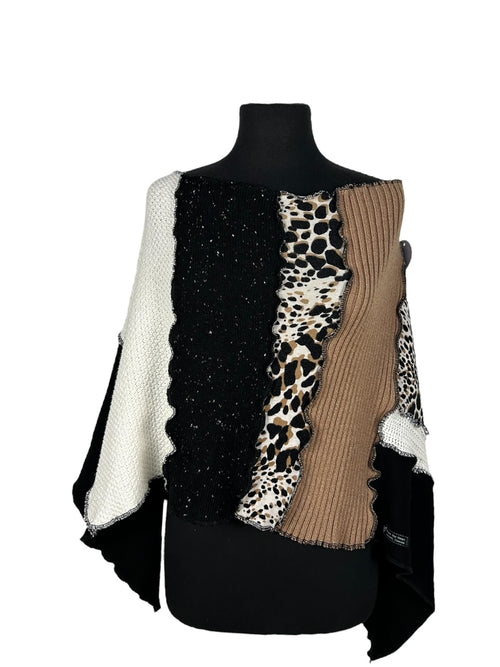 Eco-Friendly Patchwork Poncho image 0
