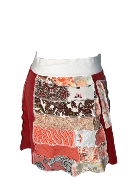 Eco-Friendly Patchwork Skirt - Womens Size Large image 1