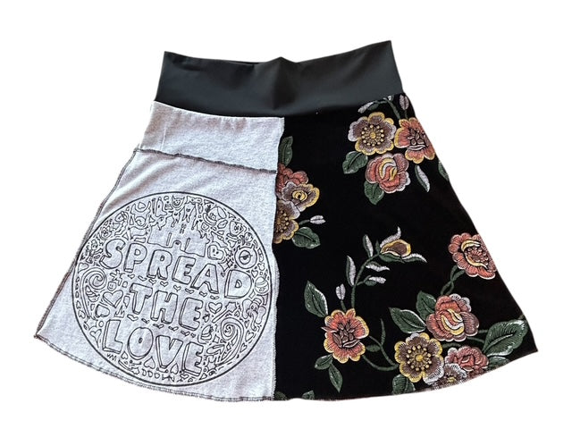 Size Medium Upcycled T-Shirt Skirt image 4