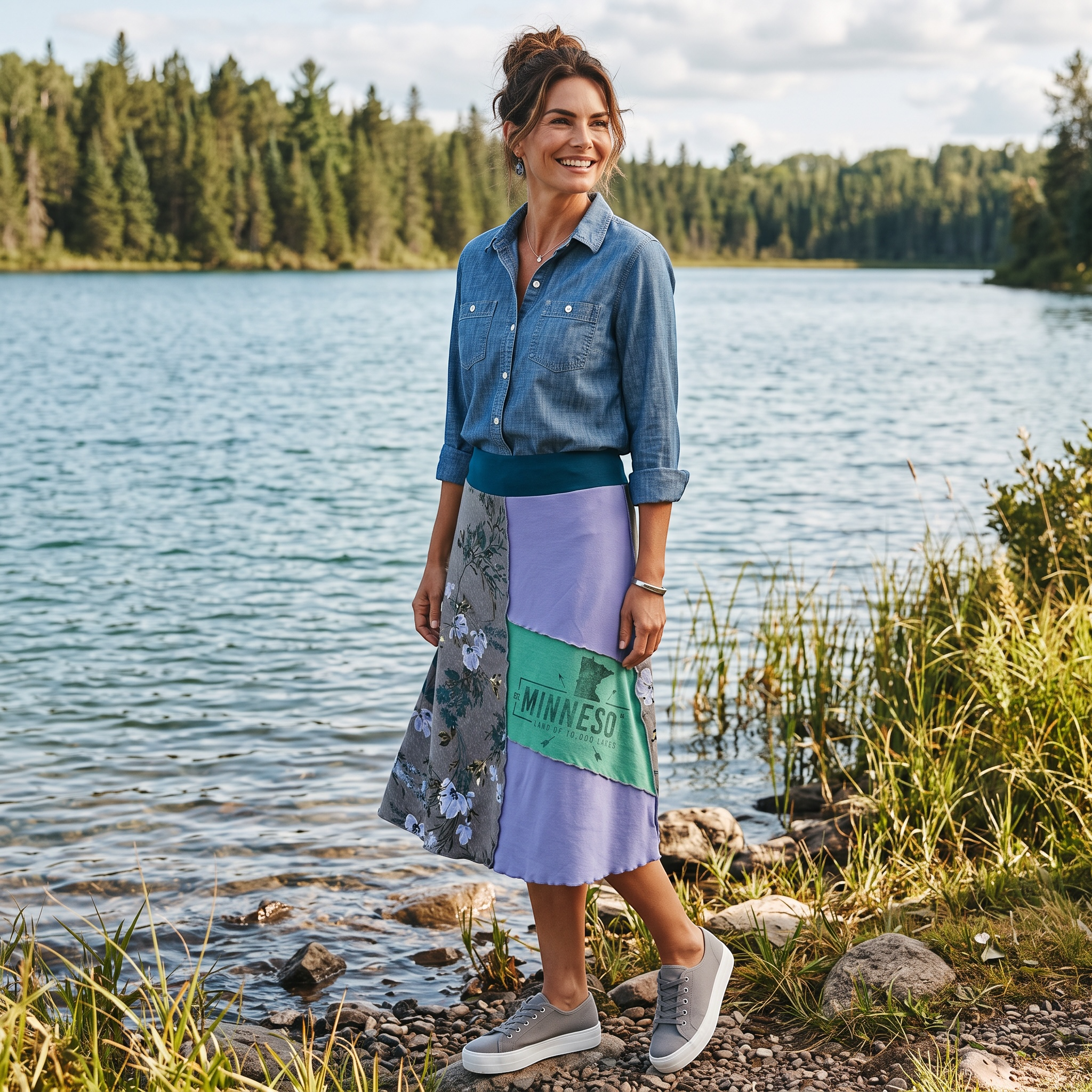 XXL Upcycled Minnesota T-Shirt Skirt